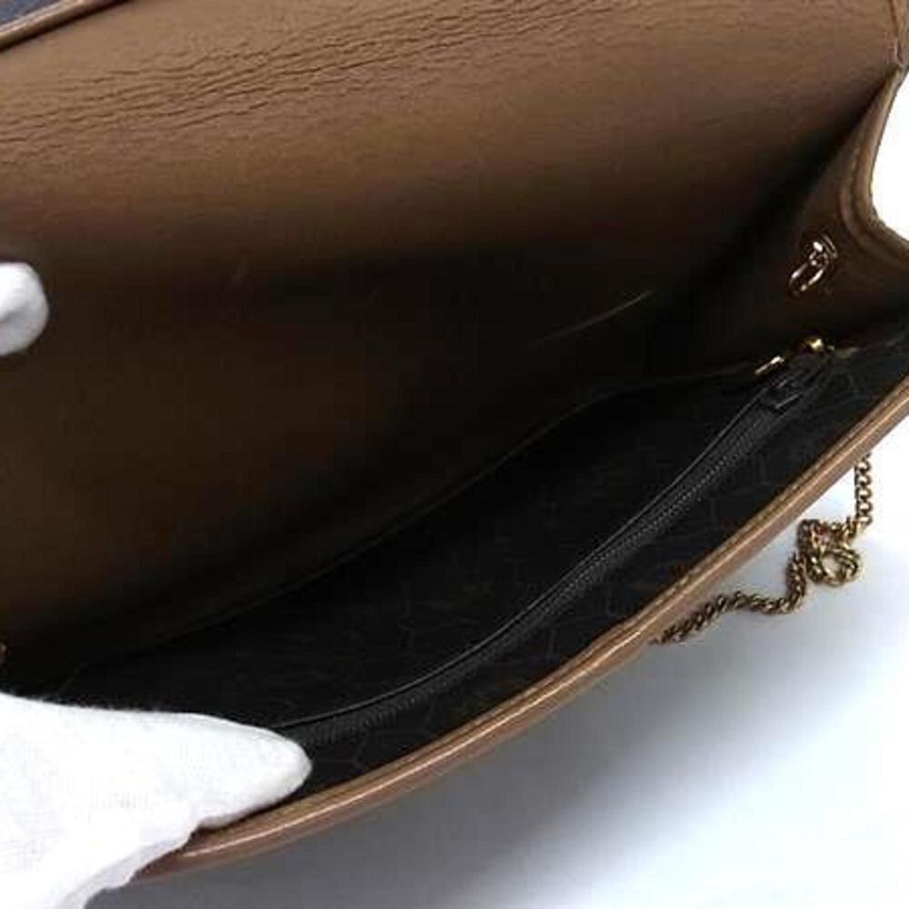CHRISTIAN DIOR Brown Leather Shoulder Bag - Picture 6 of 6